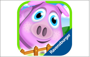 Featured image for “Platz 1 – iOS & Android: Oink Oink – Mein verrückter Bauernhof (Ravensburger Digital)”