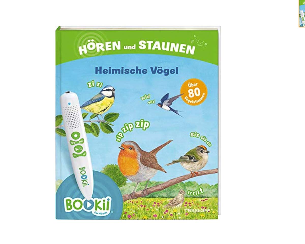 Featured image for “Elektronisches Spielzeug: Bookii Starterset Hören und Staunen Heimische Vögel (Tessloff)”